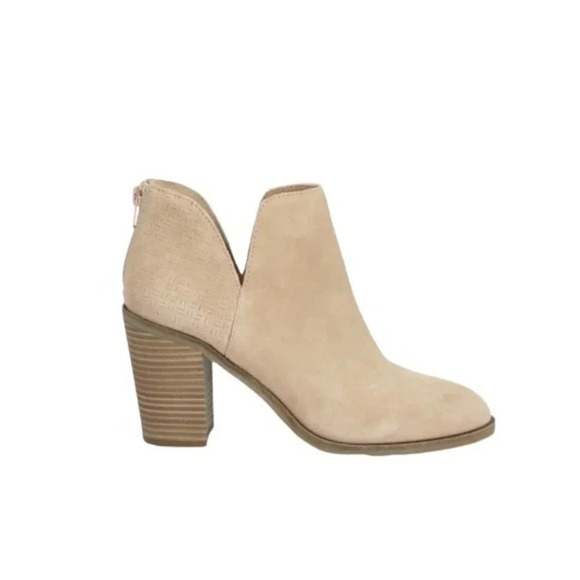 Dolce Vita DV8 Suede Leather Shai Ankle Boot Bootie Light Pink Tan Size 9.5 NWT - Picture 2 of 16